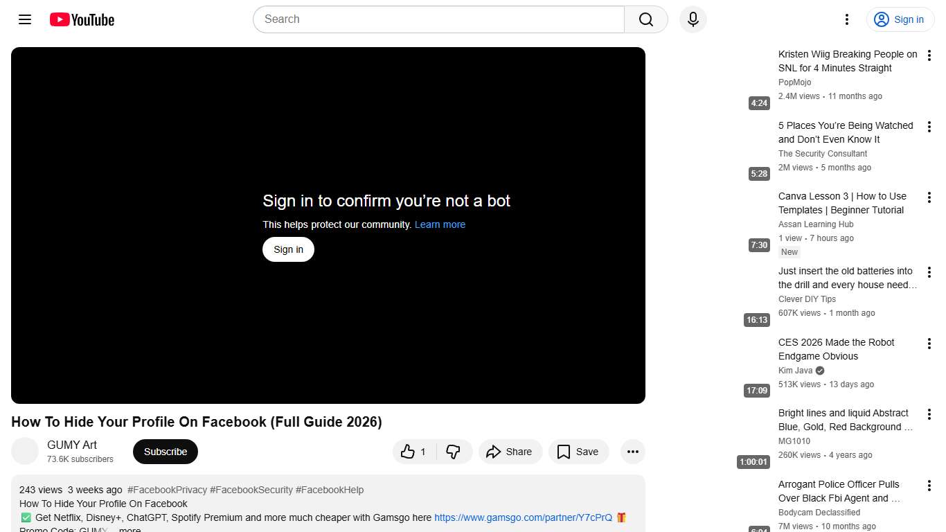 How To Hide Your Profile On Facebook (Full Guide 2026) - YouTube